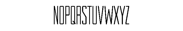 RaleighGothic CondensedLight Font UPPERCASE