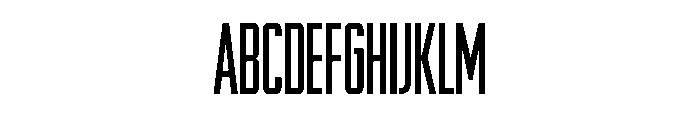 RaleighGothic CondensedMedium Font UPPERCASE