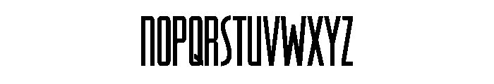 RaleighGothic CondensedMedium Font LOWERCASE