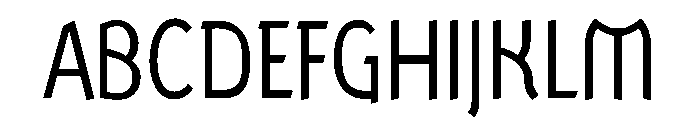 Ranger CondensedRegular Font UPPERCASE