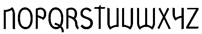 Ranger CondensedRegular Font UPPERCASE
