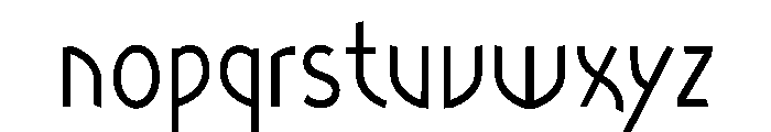 Ranger CondensedRegular Font LOWERCASE