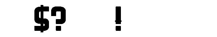 Ranger Regular Font OTHER CHARS