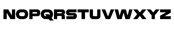 RapidST BlackWide Instance Font UPPERCASE