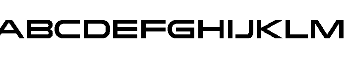 RapidST MediumExtended Font UPPERCASE