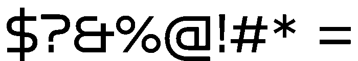 RapidST Regular Instance Font OTHER CHARS