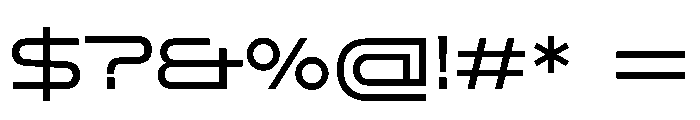 RapidST RegularExtended Font OTHER CHARS