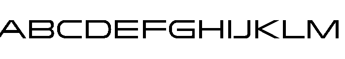 RapidST RegularExtended Font UPPERCASE