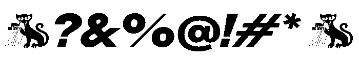 Rauschen A Black Italic Regular Webfont Font OTHER CHARS
