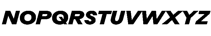 Rauschen A Black Italic Regular Webfont Font UPPERCASE