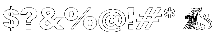 Rauschen A Bold Regular Webfont Font OTHER CHARS