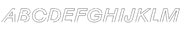 Rauschen A Medium Italic Regular Webfont Font UPPERCASE