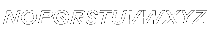 Rauschen A Medium Italic Regular Webfont Font UPPERCASE