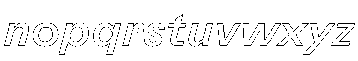 Rauschen A Medium Italic Regular Webfont Font LOWERCASE