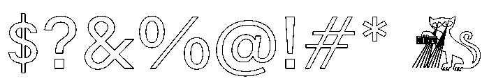 Rauschen A Regular Webfont Font OTHER CHARS