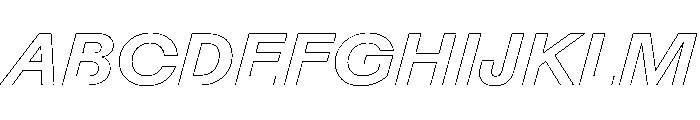 Rauschen A Semibold Italic Regular Webfont Font UPPERCASE