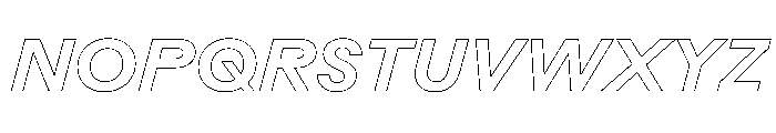 Rauschen A Semibold Italic Regular Webfont Font UPPERCASE