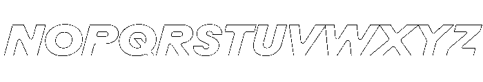 Rauschen B Black Italic Regular Webfont Font UPPERCASE