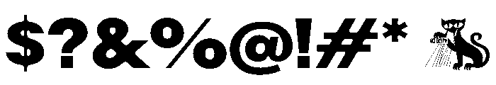 Rauschen B Black Regular Webfont Font OTHER CHARS