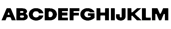 Rauschen B Black Regular Webfont Font UPPERCASE