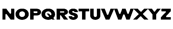 Rauschen B Black Regular Webfont Font UPPERCASE