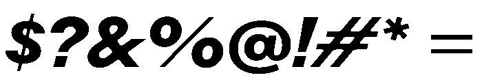 Rauschen B Bold Italic Regular Webfont Font OTHER CHARS
