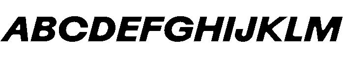 Rauschen B Bold Italic Regular Webfont Font UPPERCASE