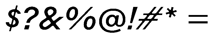 Rauschen B Book Italic Regular Webfont Font OTHER CHARS