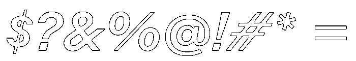 Rauschen B Medium Italic Regular Webfont Font OTHER CHARS