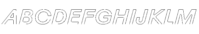 Rauschen B Medium Italic Regular Webfont Font UPPERCASE