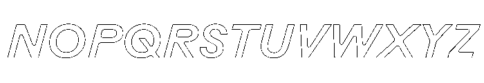 Rauschen B Medium Italic Regular Webfont Font UPPERCASE