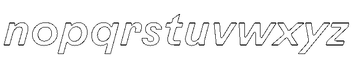 Rauschen B Medium Italic Regular Webfont Font LOWERCASE