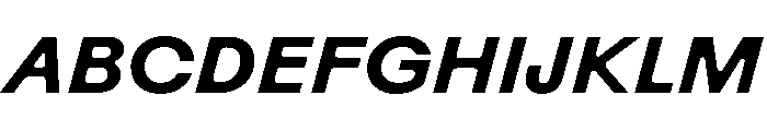 Rauschen B Semibold Italic Regular Webfont Font UPPERCASE