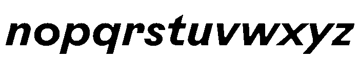 Rauschen B Semibold Italic Regular Webfont Font LOWERCASE