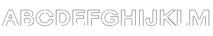 Rauschen B Semibold Regular Webfont Font UPPERCASE