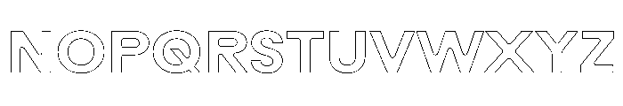 Rauschen B Semibold Regular Webfont Font UPPERCASE