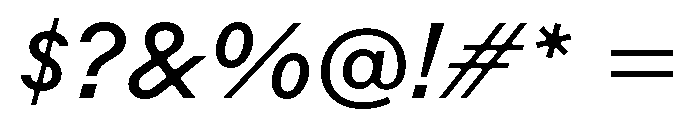RauschenB RegularItalic Font OTHER CHARS