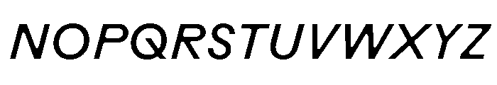 RauschenB RegularItalic Font UPPERCASE