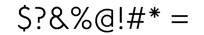 Rawest Light Font OTHER CHARS