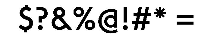Rawest Medium Font OTHER CHARS