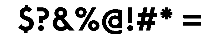 Rawest SemiBold Font OTHER CHARS