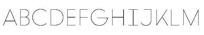 Rawest Thin Font UPPERCASE