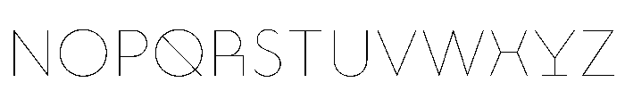 Rawest Thin Font UPPERCASE