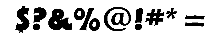 RazorBill Regular Font OTHER CHARS