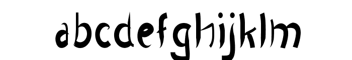 Raggle-CondensedRegular Font LOWERCASE