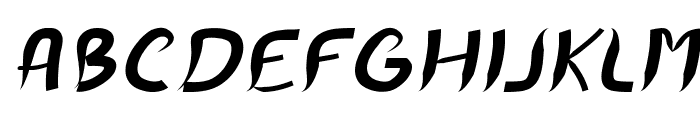 RaggleItalic Font UPPERCASE