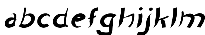 RaggleItalic Font LOWERCASE