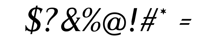 Rasmus Regular Italic Font OTHER CHARS