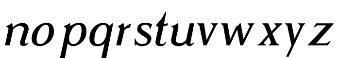 Rasmus Regular Italic Font LOWERCASE