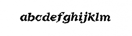 Ragamuffin (plain) Font LOWERCASE
